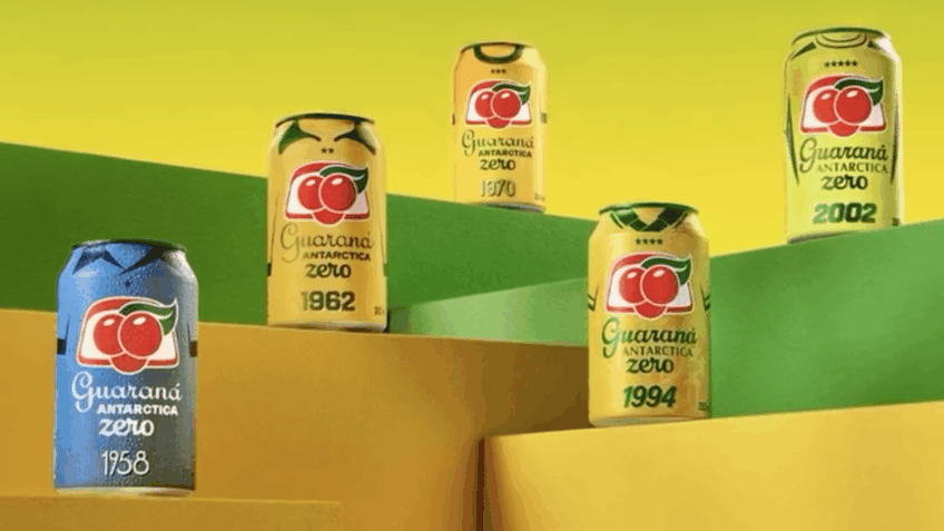 Guaraná Apresenta Latas Temáticas Celebrando os Títulos do Brasil na Copa