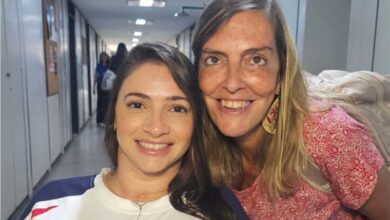 Lais Souza faz sua primeira aparição pública em pé desde 2014 como ex-ginasta