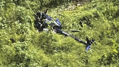 Queda de helicóptero na Paraíba envolve quatro ocupantes