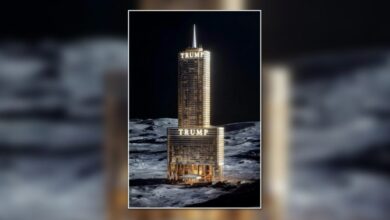 Trump compartilha fotografia de edifício com seu nome na Lua